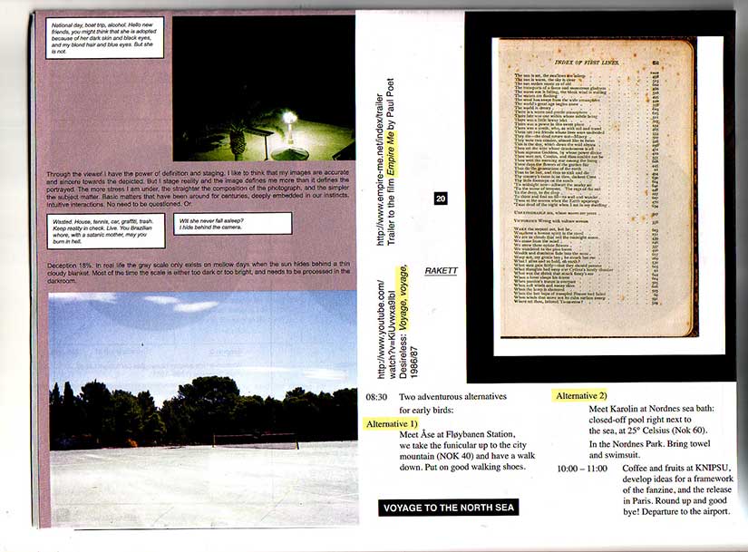 Last page of The Pavillon Fanzine A Collection of Scores (2012)