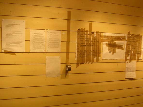 Day 2: Wall of rules made for 'An Everyday Improvement', Kirkenes (2006)